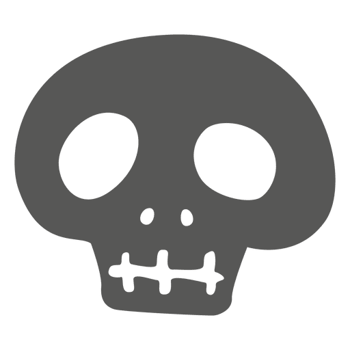 Design PNG E SVG De Crânio De Halloween Assustador Para Camisetas