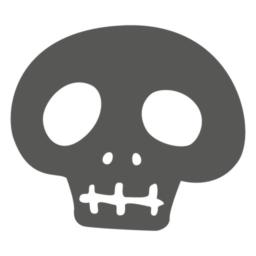 Creepy halloween skull PNG Design