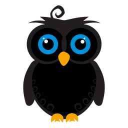 Creepy owl cartoon Transparent PNG