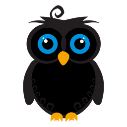 Dibujos animados de búho espeluznante Diseño PNG