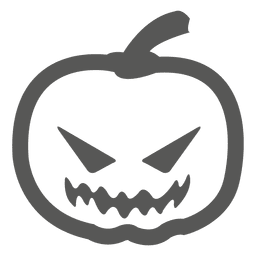 Gruselige Kürbisikone PNG-Design