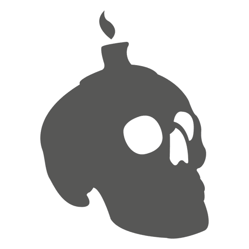 Design PNG E SVG De Crânio De Halloween Assustador Para Camisetas