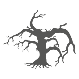 Árvore de halloween assombrada torta Desenho PNG