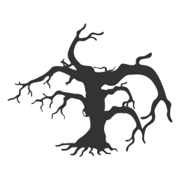 Desenho de árvore torta 4 Transparent PNG