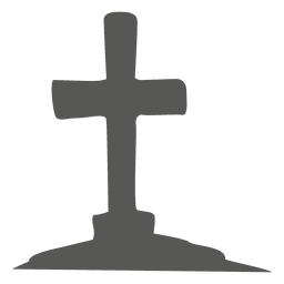 Cruz en el cementerio Diseño PNG Transparent PNG