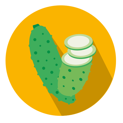 Cucumber circle icon PNG Design