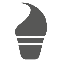 Icono de helado de cono de taza Diseño PNG