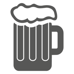 Copa de icono de bebida de cerveza Diseño PNG
