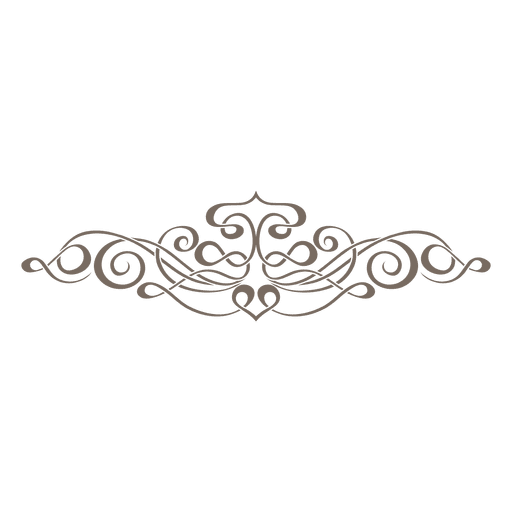 Download Curly decorative divider ornament - Transparent PNG & SVG ...