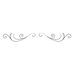 Divisória decorativa desenhada à mão Desenho PNG