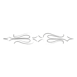 Divisória trishul desenhada à mão decorativa Desenho PNG