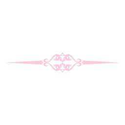 Adorno decorativo rosa divisor Diseño PNG