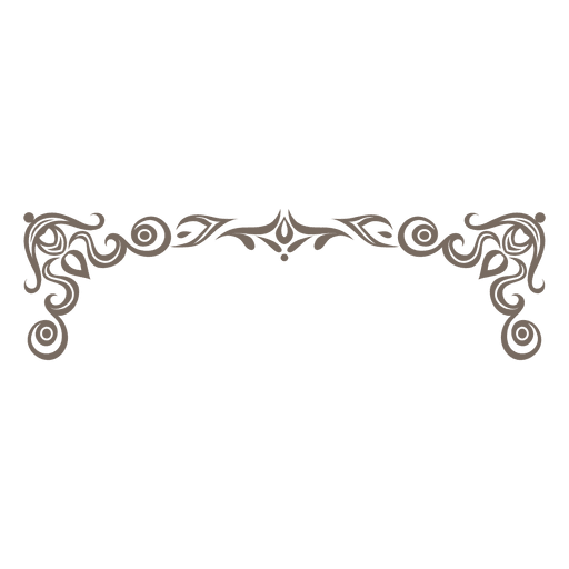 Moldura ornamentada decorativa Desenho PNG