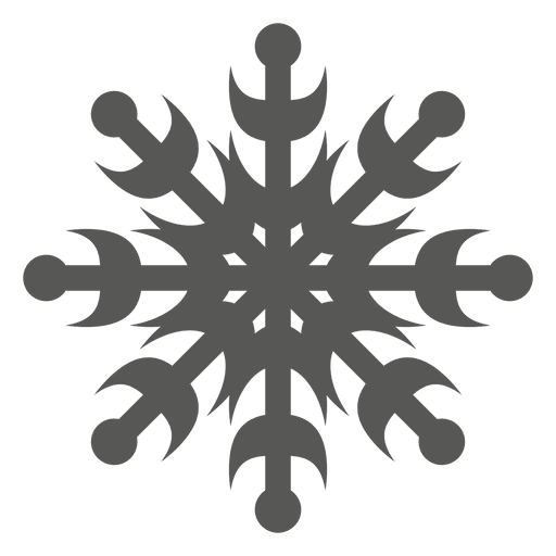 ?cone de floco de neve decorativo Desenho PNG
