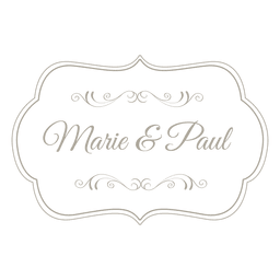 Emblema decorativo de convite de casamento 7 Desenho PNG