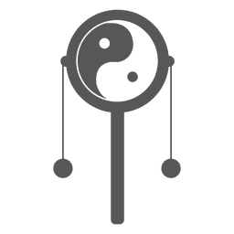 Bola decorativa yin yang Diseño PNG