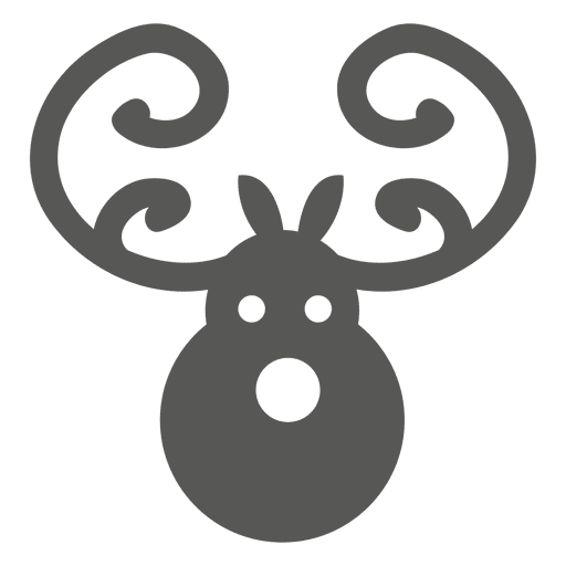 Deer head icon PNG Design