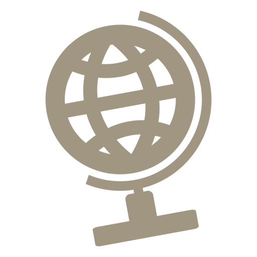 Desk globe icon PNG Design