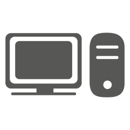 Icono de computadora de escritorio Diseño PNG