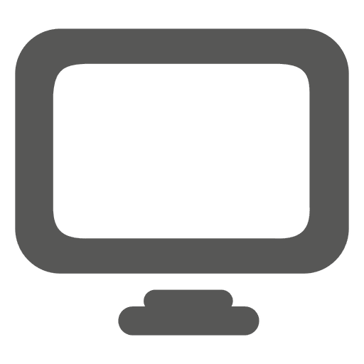 Icono de monitor de escritorio Diseño PNG
