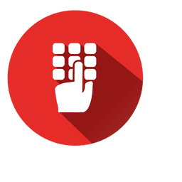 Wähltastenkreissymbol PNG-Design