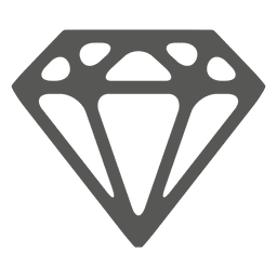 Ícone de diamante esboçado Transparent PNG