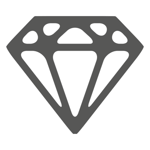 Icono de diamante esbozado Diseño PNG