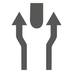 Geteilte Autobahn beginnt Zeichen PNG-Design