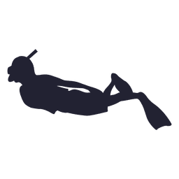 Tauchen Silhouette PNG-Design
