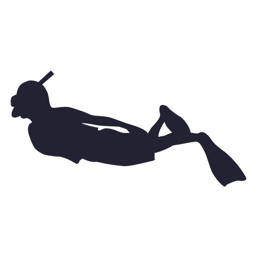 Diving silhouette PNG Design