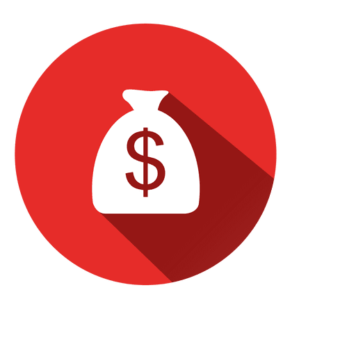 Icono del dólar bolsa de círculo - Descargar PNG/SVG 