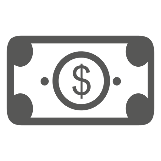 Dollar bill icon PNG Design