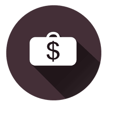 Dollar briefcase circle icon PNG Design Transparent PNG