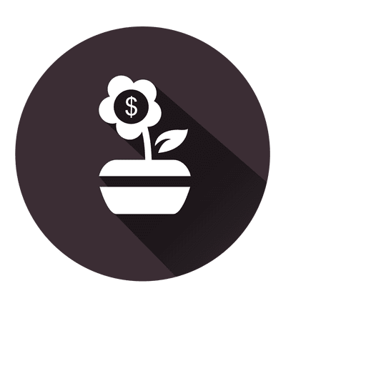 Dollar flower plant icon PNG Design