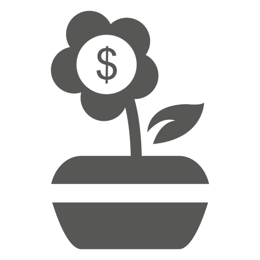 Dollar Pflanzenwanne Symbol PNG-Design