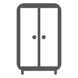 Icono de almirah de doble cámara Diseño PNG