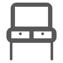 Mesa de lectura de doble asiento Diseño PNG