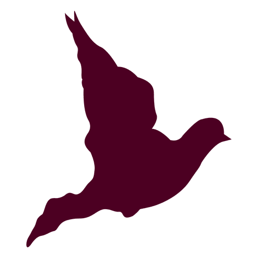 Dove flying sequence silhouette PNG Design
