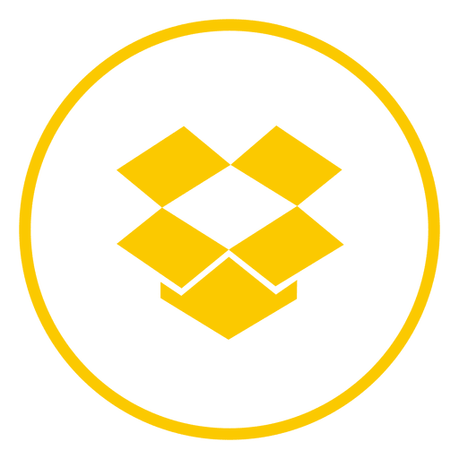 Icono de anillo de Dropbox