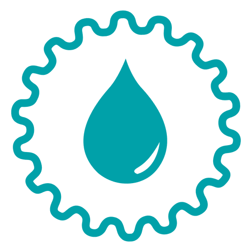 Droplet wheel icon PNG Design