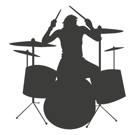 Drummer silhouette