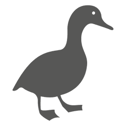 Ente flaches Symbol PNG-Design