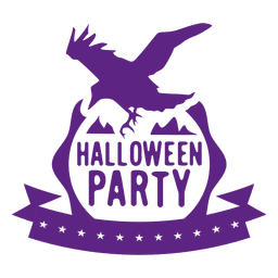 Etiqueta de halloween águia Desenho PNG