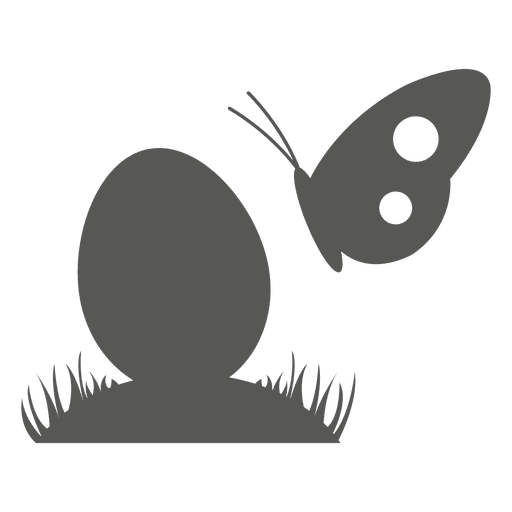 Huevo de pascua con mariposa