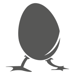 Ícone de ovo com pernas Desenho PNG