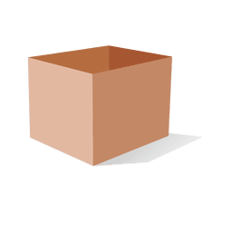 Embalagem de papelão vazia Desenho PNG