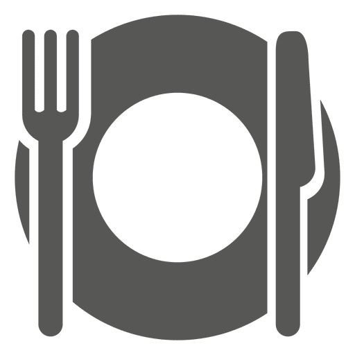 Icono de plato de cena vac?o Diseño PNG