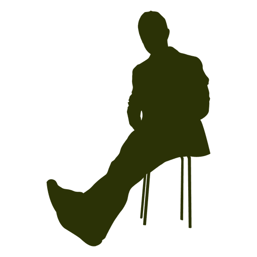 Executive relaxed on chair PNG Design