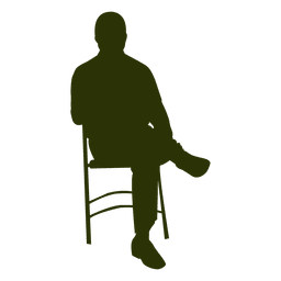 Ejecutivo sentado en silla 2 Diseño PNG