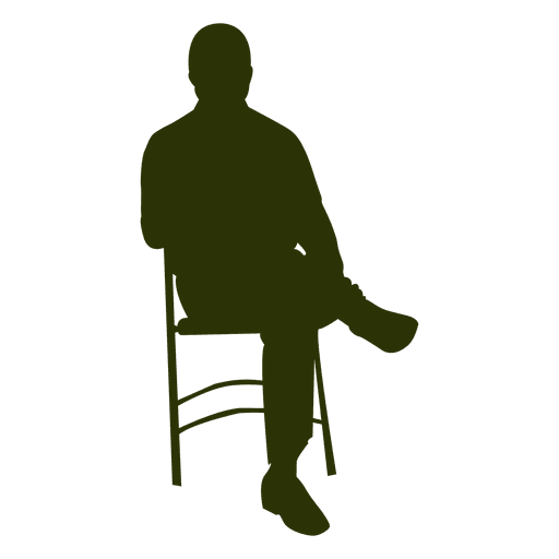 Executive sitzt auf dem Stuhl 2 PNG-Design